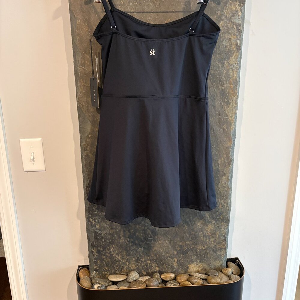 NWT Chic Black Spaghetti Strap Dress, Medium